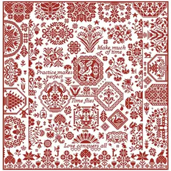

Jigsaw Garden Time flies patterns Counted Cross Stitch 11CT 14CT 18CT DIY Cross Stitch Kit Embroidery Needlework Sets home decor