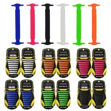 Elastic Silicone Laces No Tie Rubber Lace Shoes Accessories Shoelaces Waterproof Easy to Install Lazy