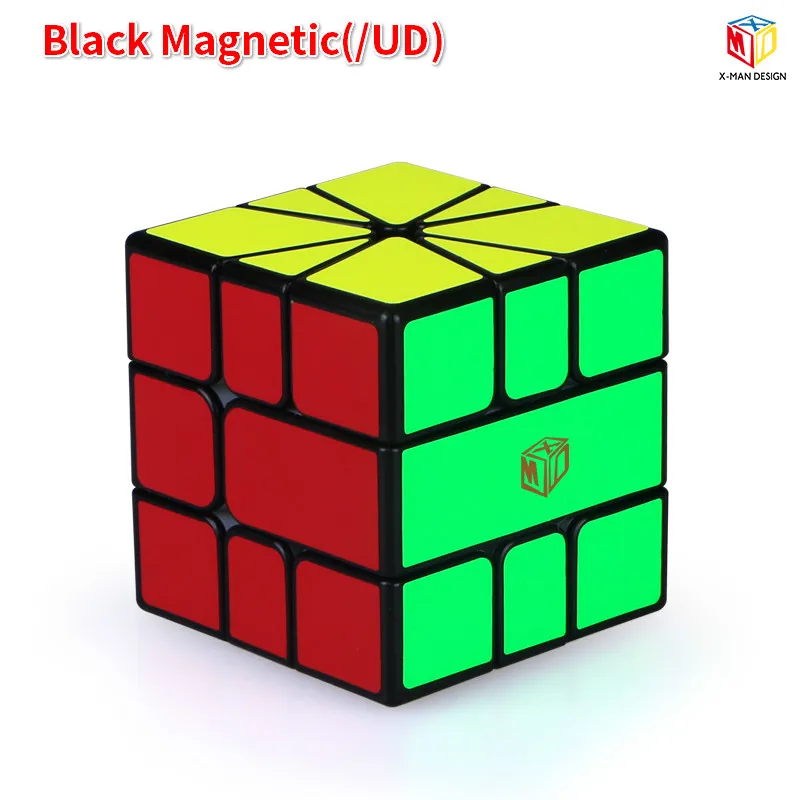 Mofangge SQ1 V2 M Qiyi Magnetic Cube Volt SQ-1 V2M Magic Puzzle X-Man Design Learning Educational Kids Toys for Children - Цвет: Black Sticker Full