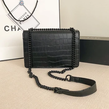 

YILIAN Women's bag 2020 new versatile popular one-shoulder bag crocodile grain high texture cross-body bag fashion Dionysian bag