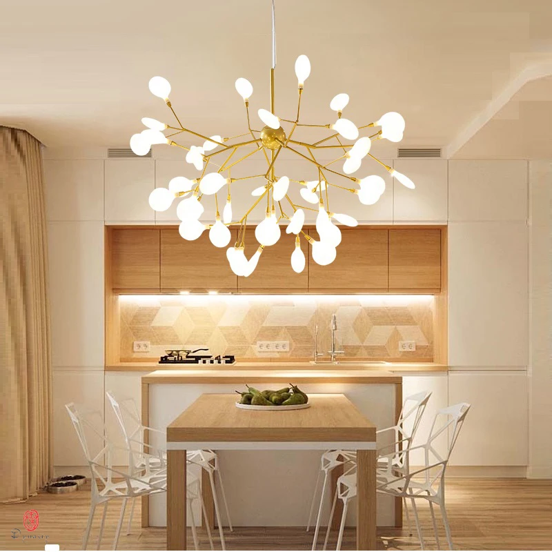  Modern Pendant Lamp LED Firefly Branch Tree Decorative Pendant Lighting Fixture Ceiling Lamp Hangin - 4000062283365