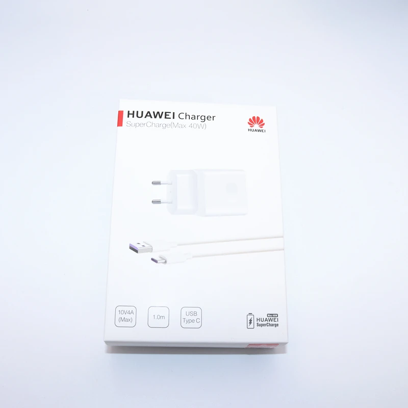 EU Set(With Box) Зарядное устройство huawei 40 Вт,, 10V4A, супер зарядное устройство, EU зарядный адаптер, 5A, USB type c кабель для nova 5 5t 5 pro mate 30 pro p20 p30 pro - Тип штекера: EU Set(With Box)
