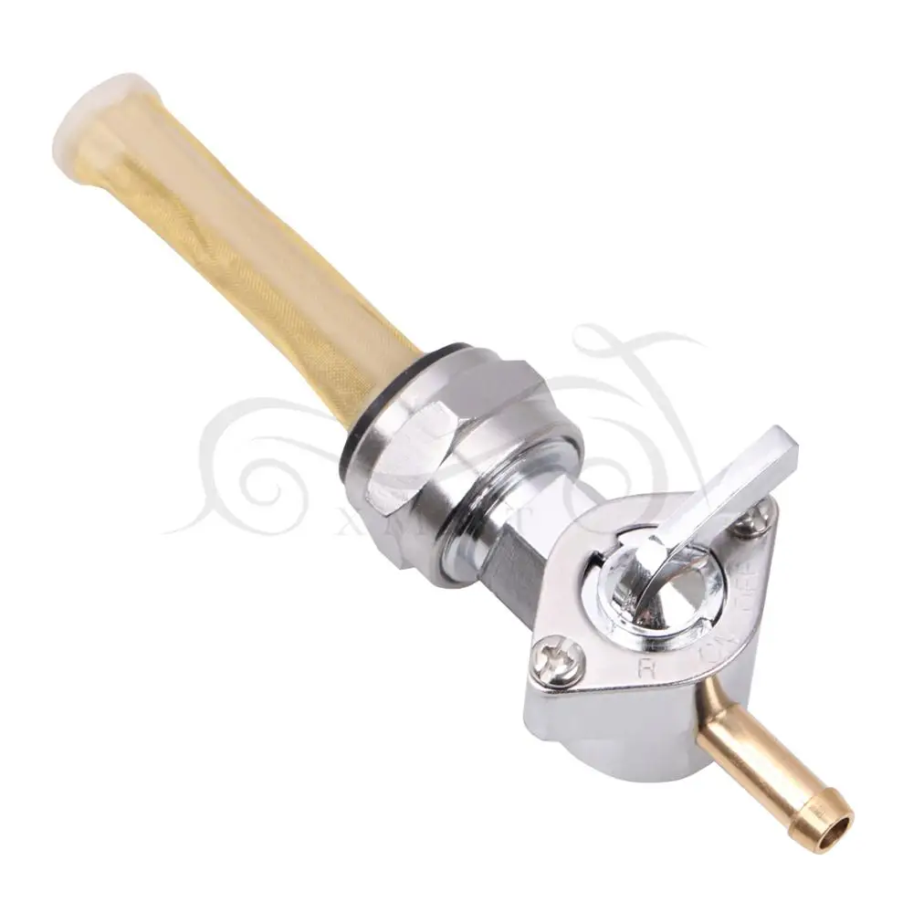 

Motorcycle Aluminum Fuel Valve Petcock Straight Oulet For Harley Sportster Big Twin Models 1975-Up 13/16" Bung