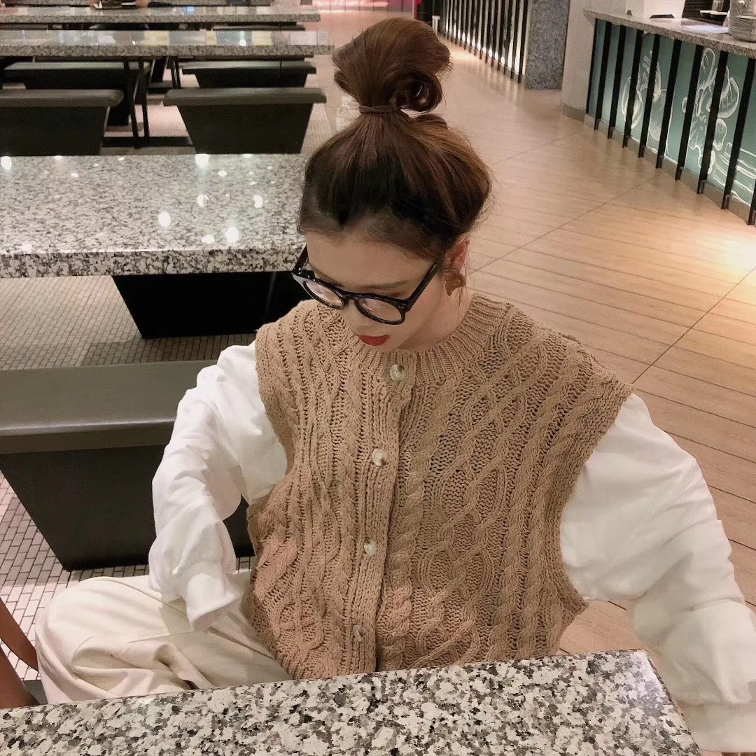 Новинка женские свитера оверсайз осенне-зимний модный винтажный кардиган