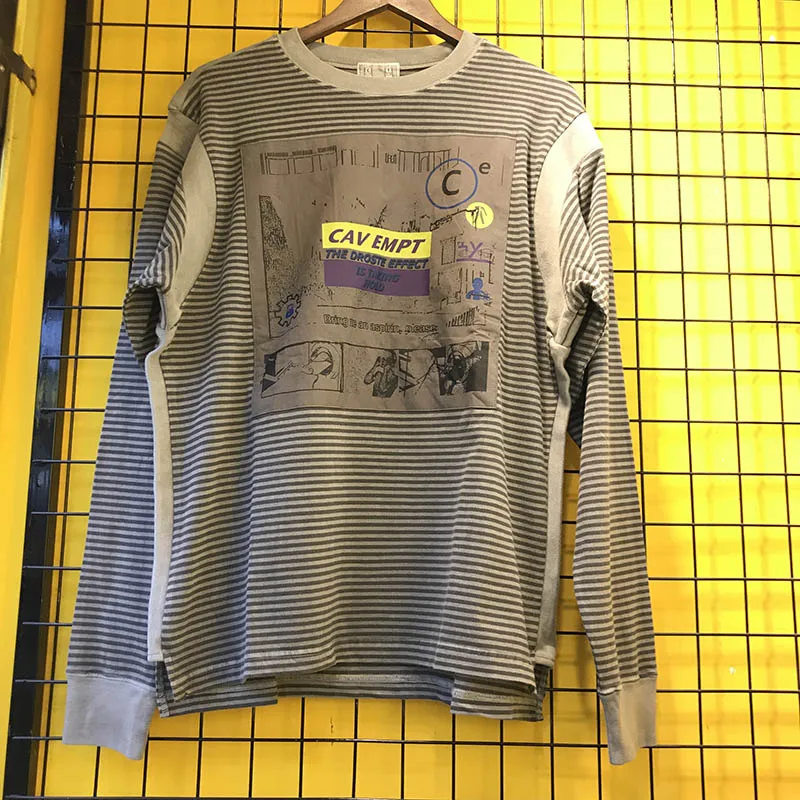 CAV EMPT футболки мужские лучшее качество Повседневная футболка Топ Тройники футболка весна осень уличная одежда - Цвет: 4