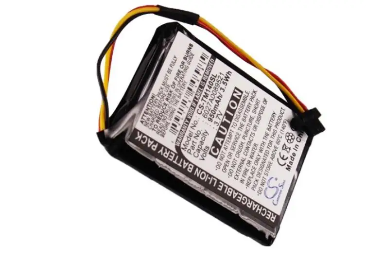 Cameron sino 950 мА/ч, батарея для навигатора TOMTOM 1EK0. 052,02 4EK0. 001,02 Go 50 500 600 140 140S 6027A0089521 AHA11110005 VF6D VF6S