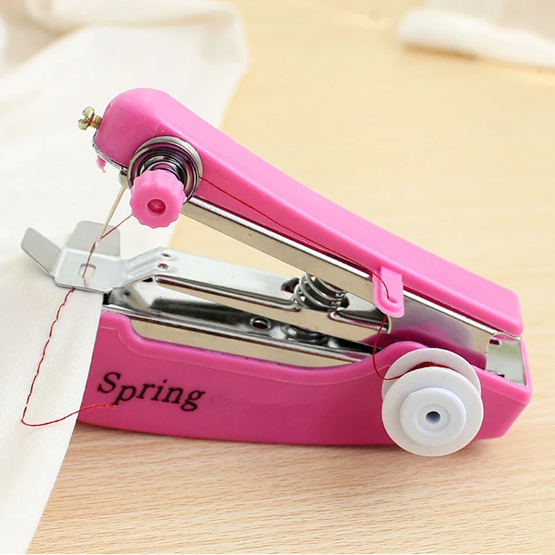 

Portable Mini Handheld sewing machines Stitch Sew needlework Cordless Clothes Fabrics Electric Sewing Machine Stitch Set