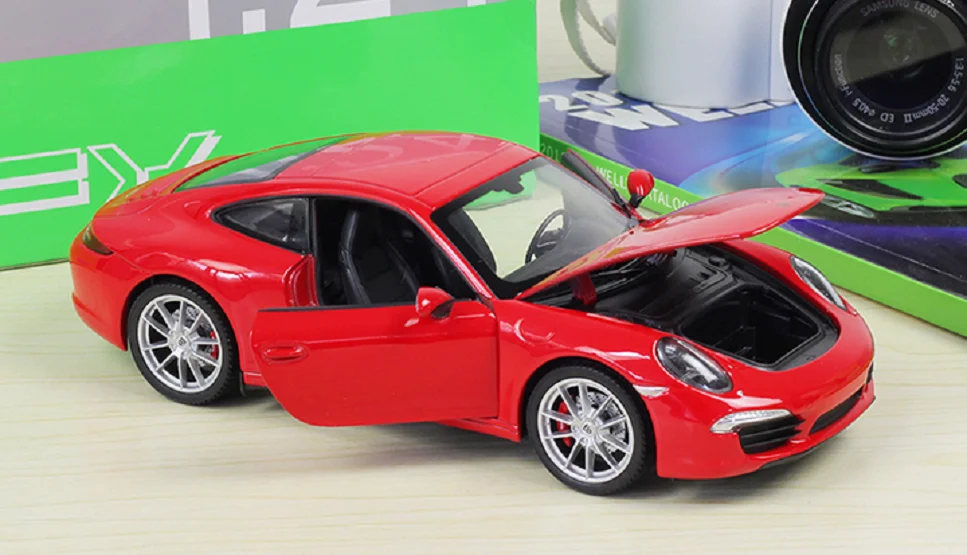Welly 1:24 Porsche 911 991 Carrera S литья под давлением модели гоночных автомобилей в коробке