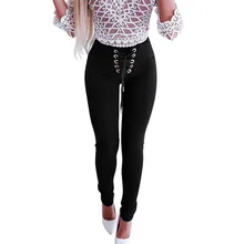 *#Best Price 2019 Spring Fashion High Waist Casual Women Pants Female Lace Up Solid Pencil Long Pants Women Black Sexy Slim Fit Trousers *#Best Price 2019 Spring Fashion High Waist Casual Women Pants Female Lace Up Solid Pencil Long Pants Women Black Sexy Slim Fit Trousers