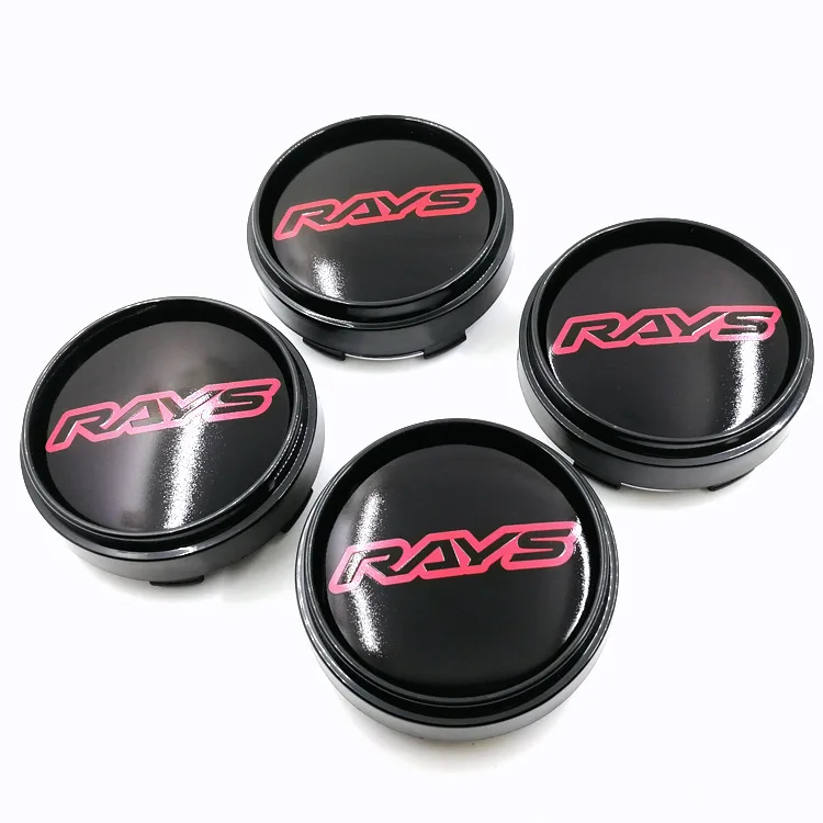

Modified racain Wheel Hub Cover Athletic Wheel Cap outside 66 Size/63 Size Inner Diameter Black And White with Pattern Rim Cover