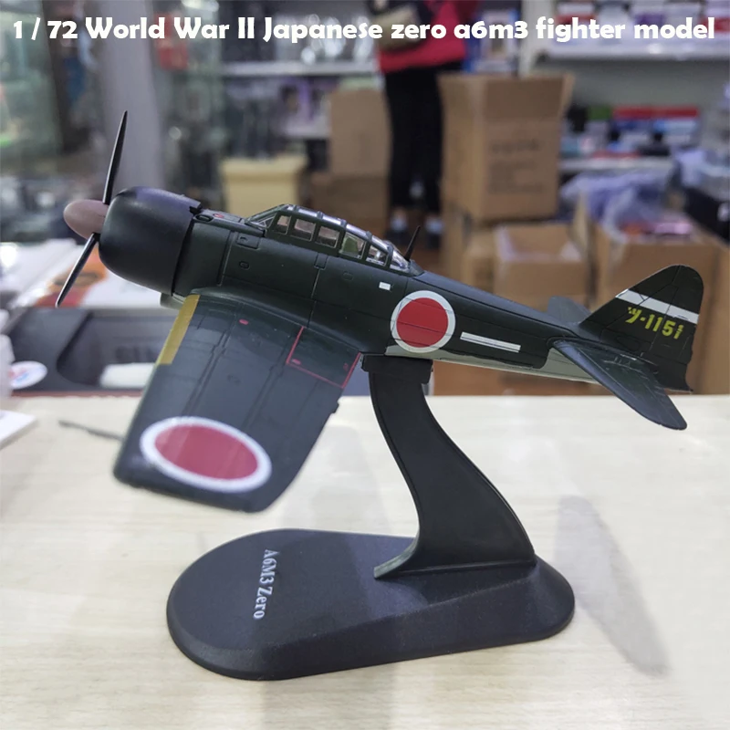 1/72 Второй мировой войны японский нулевой a6m3 Истребитель модель самолета из сплава