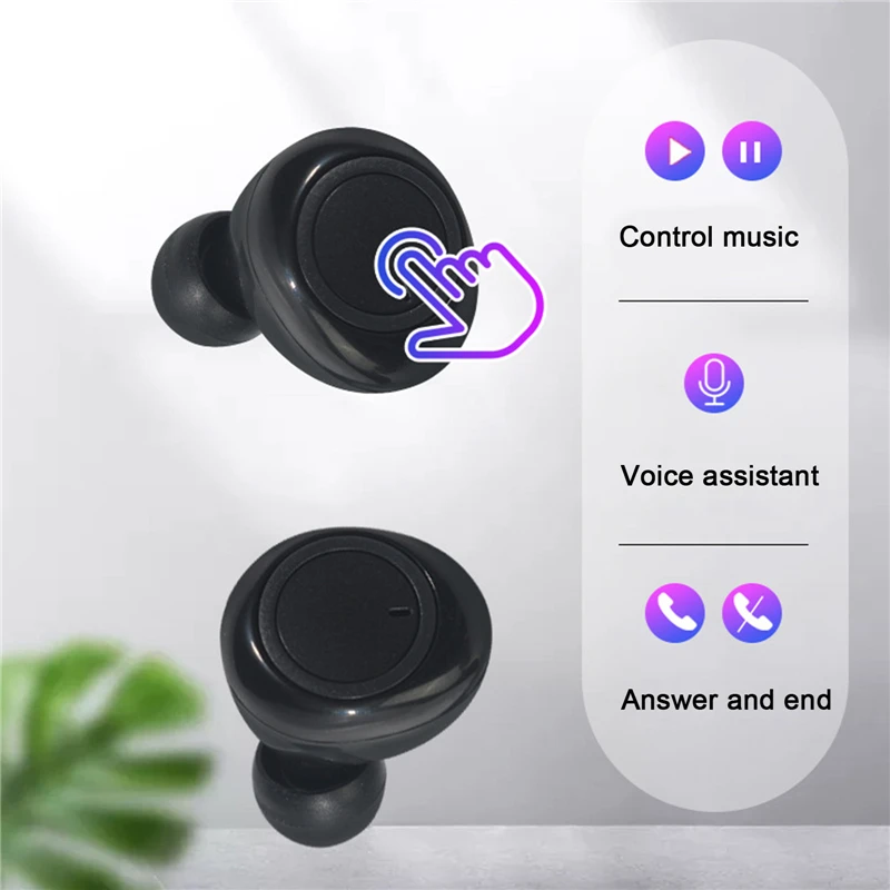 TWS Bluetooth Earphone in ear HiFi Stereo Wireless Earbuds Battery Display Charging Box With Mic Call 5 0 For iPhone Android