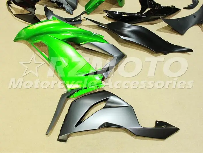 ABS Полный комплект обтекателя подходит для Kawasaki ZX6R 2013 Обтекатели ZX-6R ниндзя 636 599 хорошее цвета: зеленый, черный