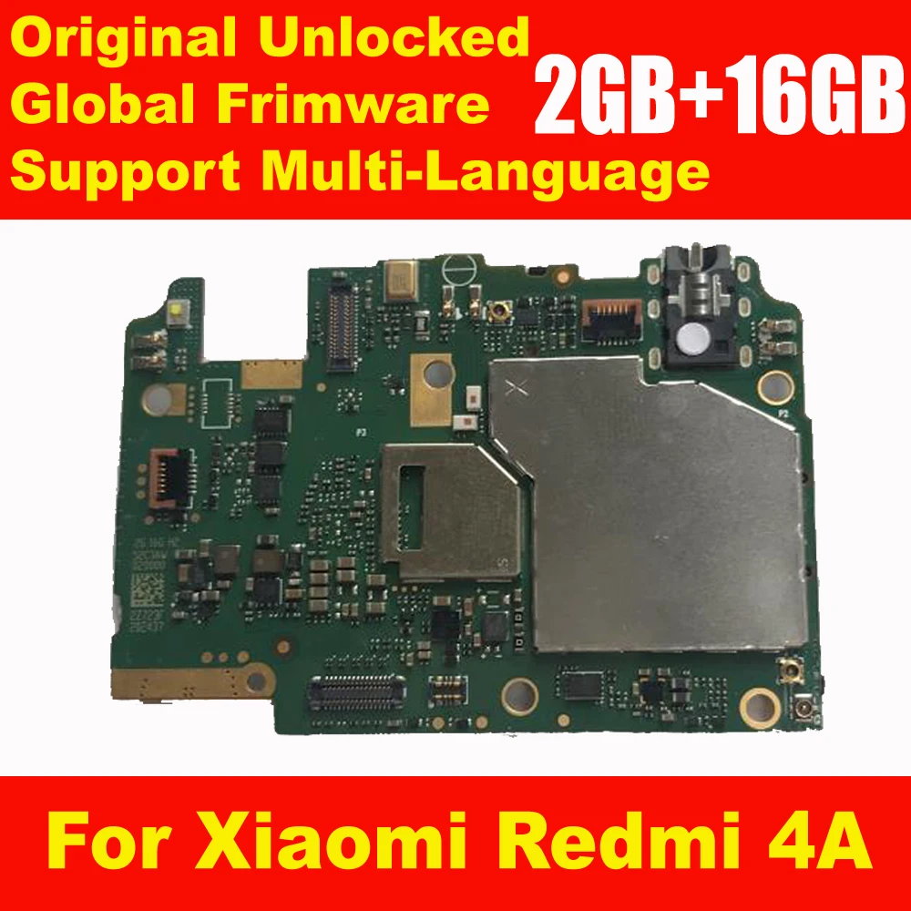 Материнская плата для Xiaomi Redmi 4A 2 ГБ + 16 Гб глобальная прошивка материнская с