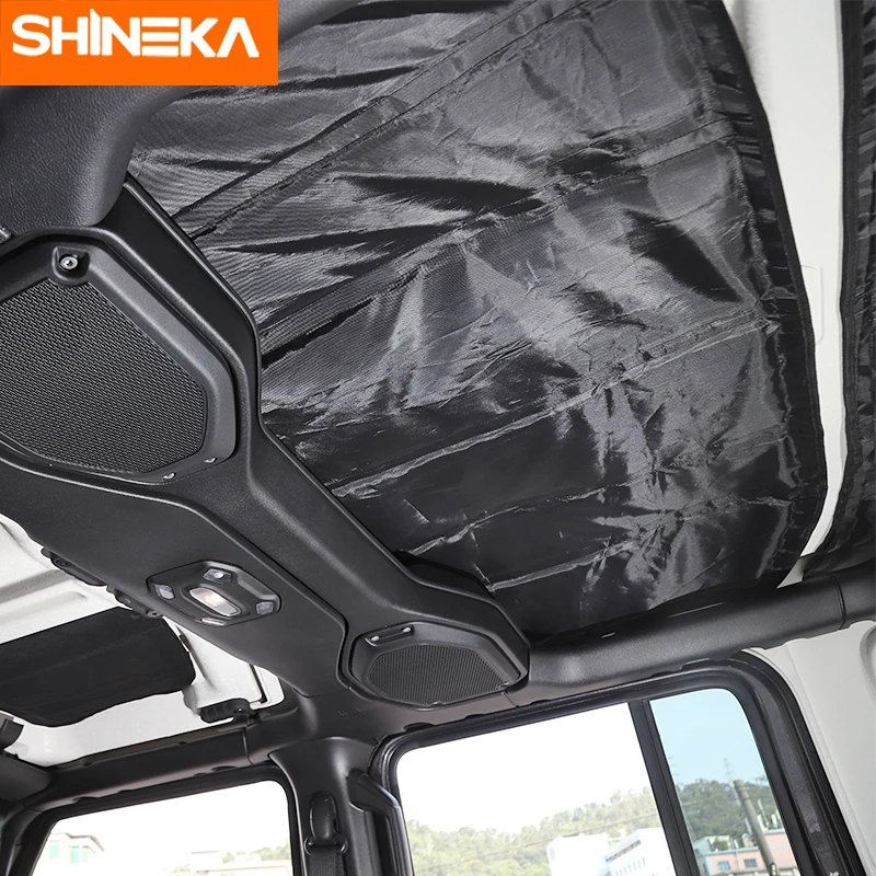 SHINEKA теплоизоляционная прокладка для Jeep Wrangler Sahara JL+ Hardtop хедлайнер кровельный изоляционный комплект для Jeep Wrangler JL