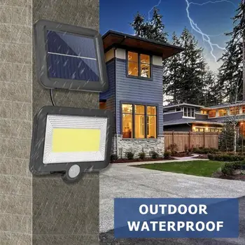 

Outdoor Solar Rechargeable Wall lamp 120/100 leds Garden light PIR Motion Sensor Night Energy Saving Waterproof Security lightin