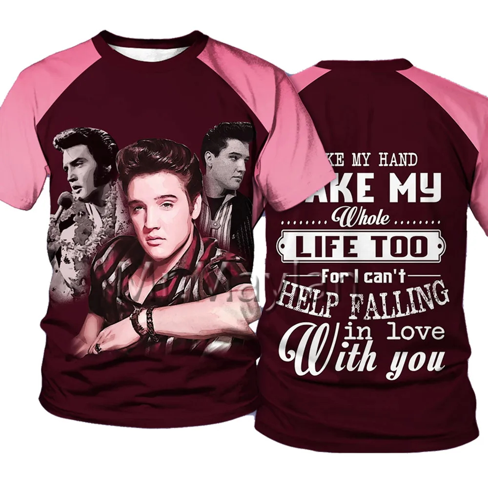 The King Elvis Presley 3D Print Tee T 