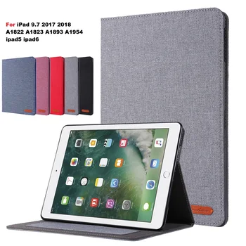 

Tablet Case For iPad 9.7 2017 2018 A1822 A1823 A1893 A1954 ipad5 ipad6 Flip Stand PU Leather Silicone Soft Cover Protect Funda