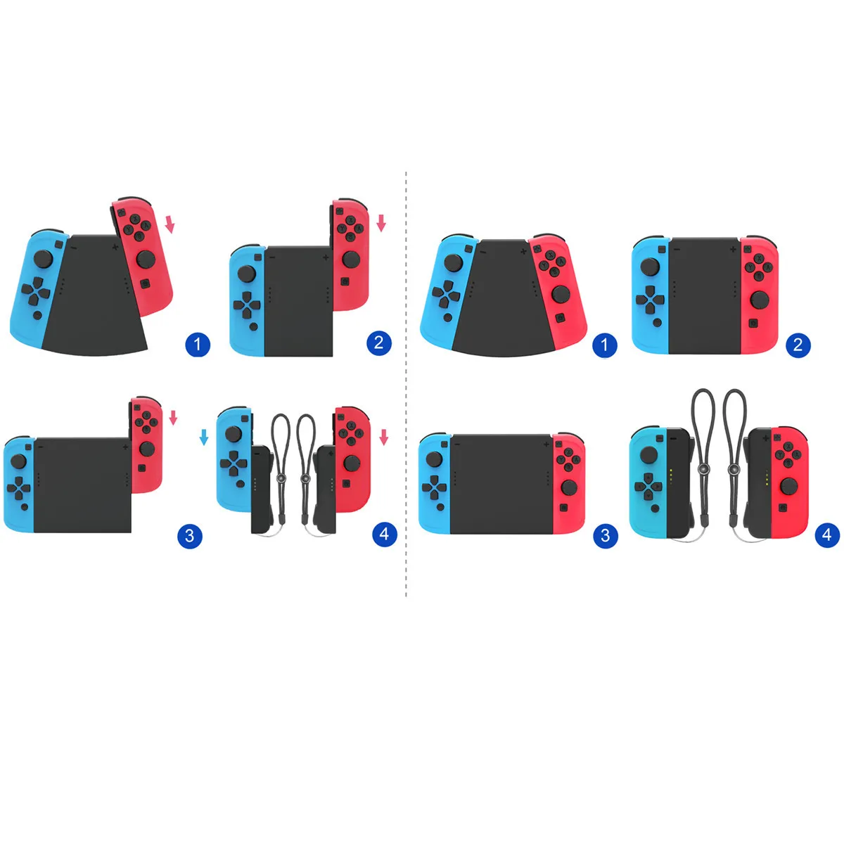 

Dobe Switch Handle 5-in-1 Connector Set NS Joy-Con Horizontal Small Handle Connector