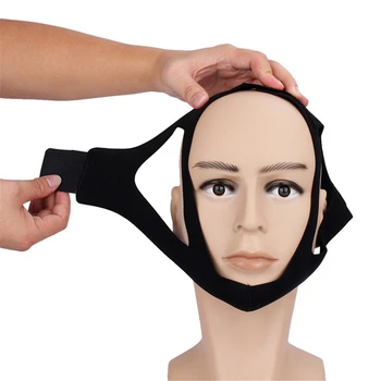 

Women Men Anti Snore Chin Strap Stop Snoring Snore Belt Sleep Apnea Chin Support Straps Night Sleeping Aid Tool Face Lift Tool