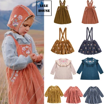 

LELEHOUS-LM 2019 New Arrival Autumn Toddler Girl Skirts Embroidery Princess Party Christmas Skirts Kids Skirt for Girls