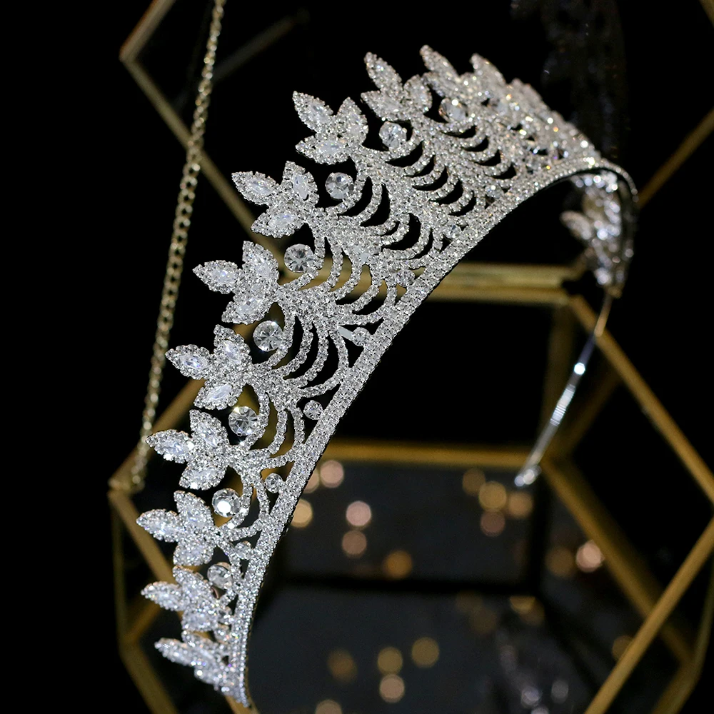 Роскошная Хрустальная корона в стиле барокко, подарок для взрослых женщин, вечерние украшения для волос, свадебная корона, аксессуары для волос A00607