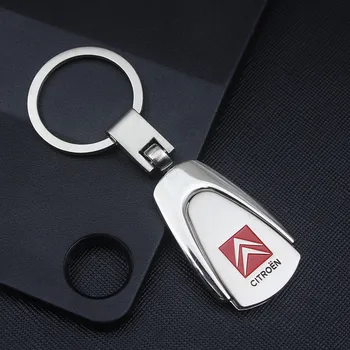 

Creative Fashion For Citroen Trapezoidal Car Logo Brand Key Chain Metal Accessories Keychain 4s Shop Small Gifts Customization