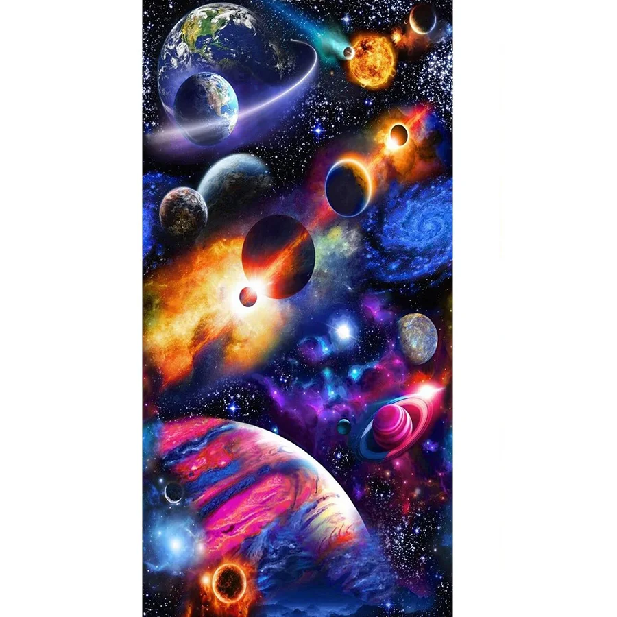 Алмазная мозаика 5D &quotсделай сам&quot с изображением космоса галактики земли