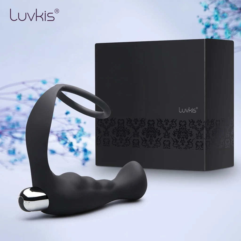 Luvkis Penis Ring Anal Plug Vibrator Prostate Massager Butt Stimulate Sex Toy for Men Anus Adult Product Couple Ass Massage USB |
