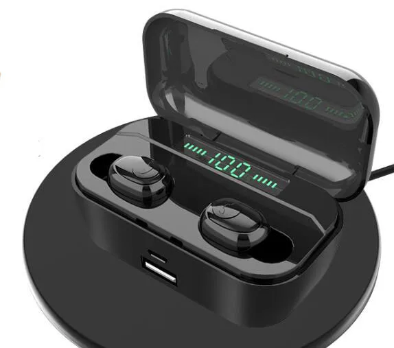 LED Display Black G6S Tws Bluetooth наушники стерео спортивные портативные беспроводные наушники водонепроницаемые наушники 20 шт./партия - Цвет: LED Display Black