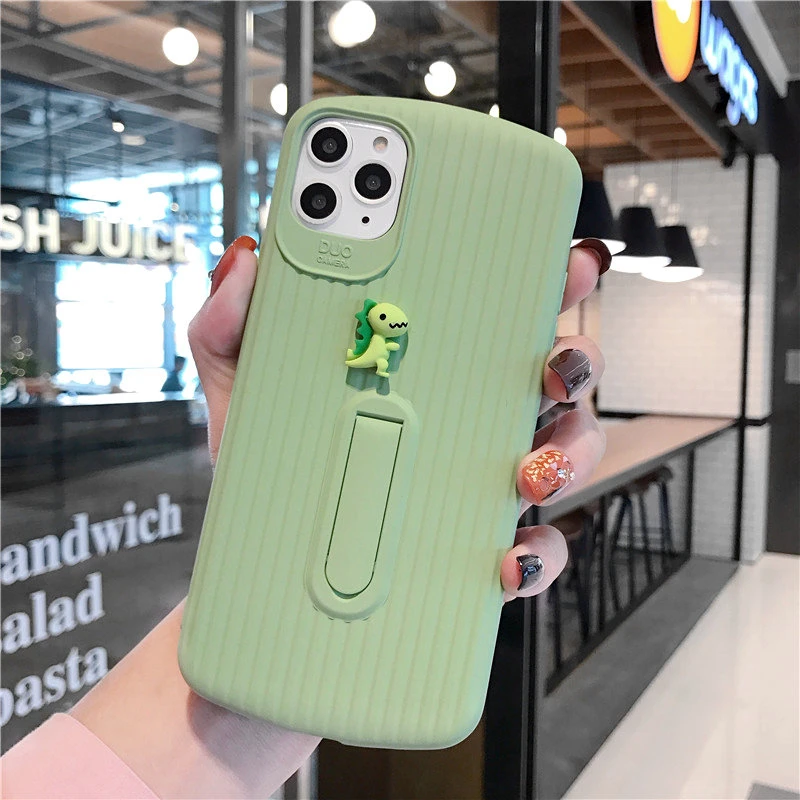 Тип коробки 3D Динозавр чехол для телефона для IPhone 11promax X XS XSMAX XR 6s 7 8 Plus чехол противоударный мягкий чехол задняя крышка с стентами