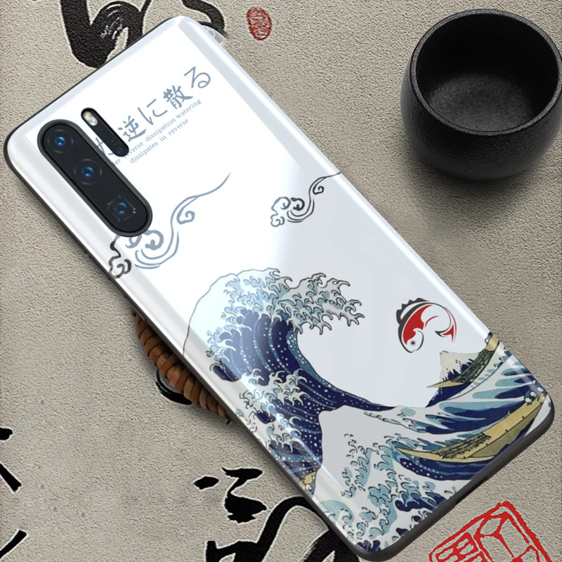 Case for Huawei P30 Pro Cover Curved Edge Bumper Tempered Glass Back Cases P 30 Coque Funda | Мобильные телефоны и