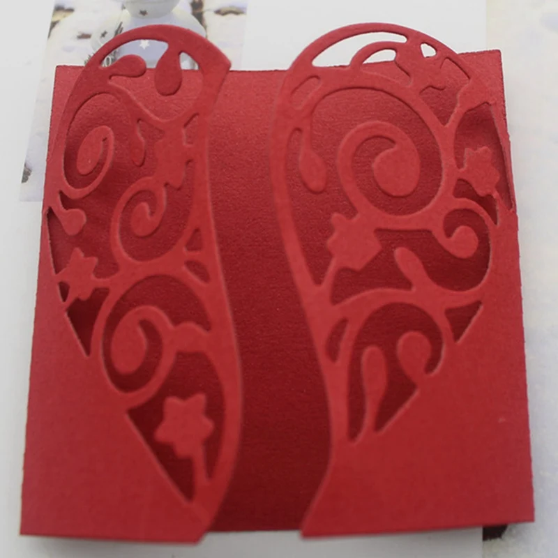  Wedding Invitation Envelope Heart Frame Metal Cutting Dies Decorative DIY Scrapbooking Steel Craft  - 4.00055E+12