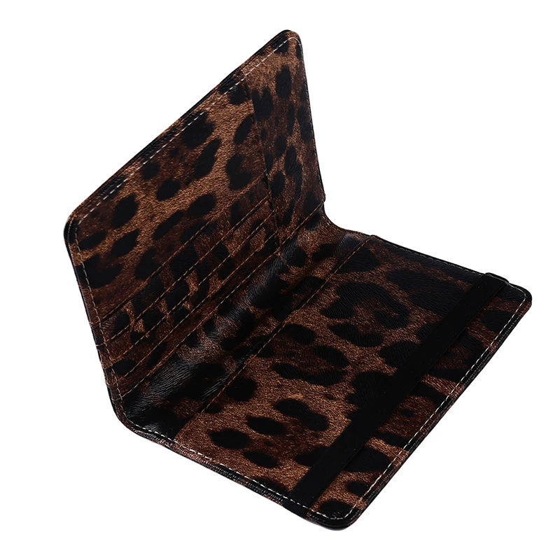 Fashion Leopard Printed Wallet PU Leather Purse Short Female Coin Wallet Zipper Clutch Coin Purse Credit Card