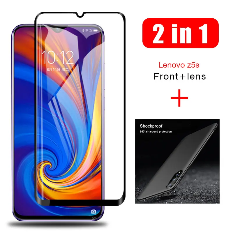 2 в 1: чехол + Стекло для lenovo z5s z5 s Экран протектор объектива на z 5S защитный крышка |