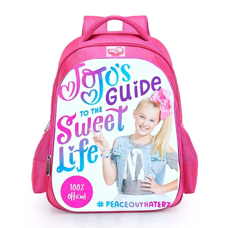 small1 LUOBIWANG Jojo Siwa детские школьные рюкзаки для девочек От 3 до 6 лет, Детская футболка с изображением персонажей видеоигр школьные сумки Водонепроницаемый рюкзак plecak - Цвет: small1