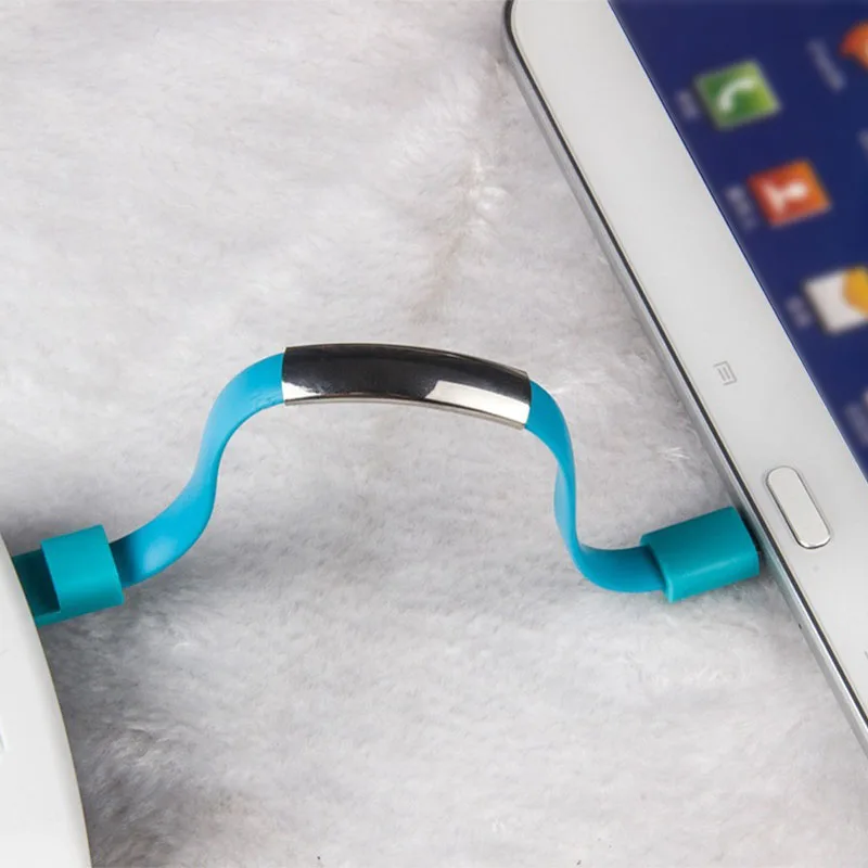 Портативный мини микро-usb браслет зарядное устройство кабель для зарядки и синхронизации данных провод для Samsung Xiaomi huawei type-C смартфон кабель