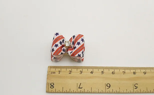 Usd0.35/pc pet для кошек, собак, котят Бабочка для волос аксессуары для волос Уход Аксессуары Флаг США Великобритания 100 шт/партия