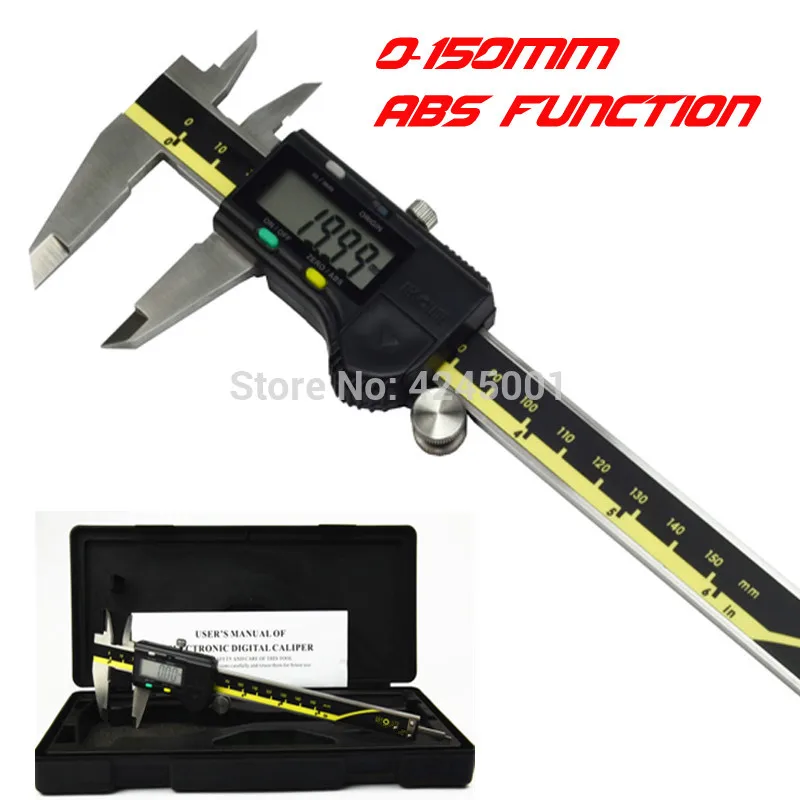 High-quality-150mm-6inch-ABS-digital-vernier-caliper-6-Messschieber-paquimetro-measuring-instrument-Vernier-Calipers