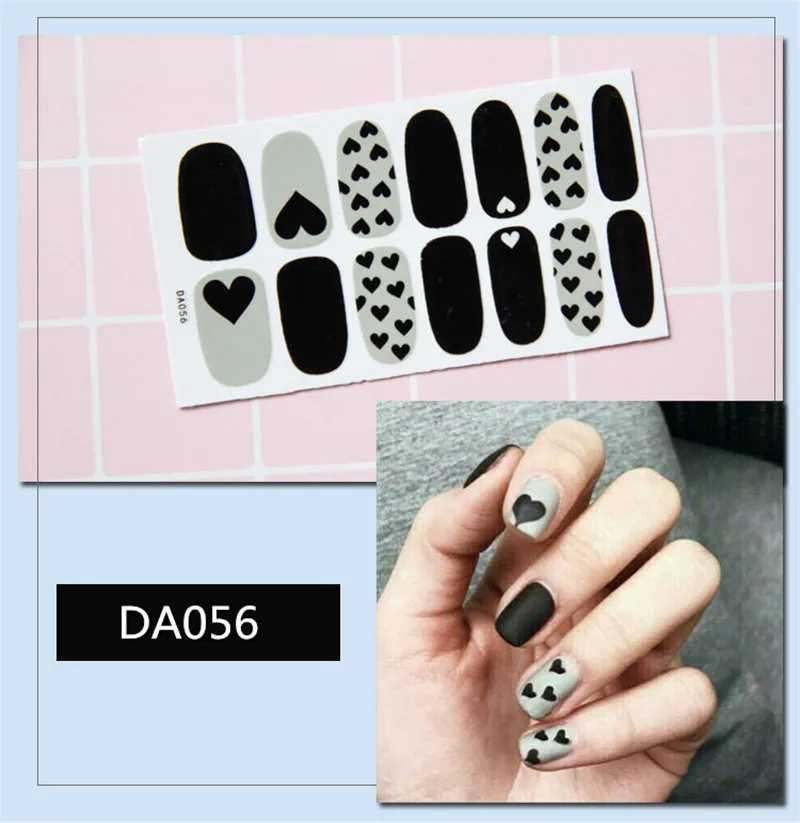 Nail Stickers 14pcs/sheet Environmental Protection Waterproof Oil Film Decorations DIY Manicure Slider Art nail stickers,nail art decoration,nail decals