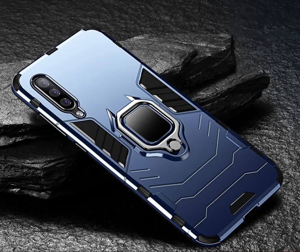 Чехол-бампер для samsung Galaxy A50, чехол с металлическим кольцом, чехол на заднюю крышку для samsung Galaxy A50 A 50, чехол Чехол-броня, Капа