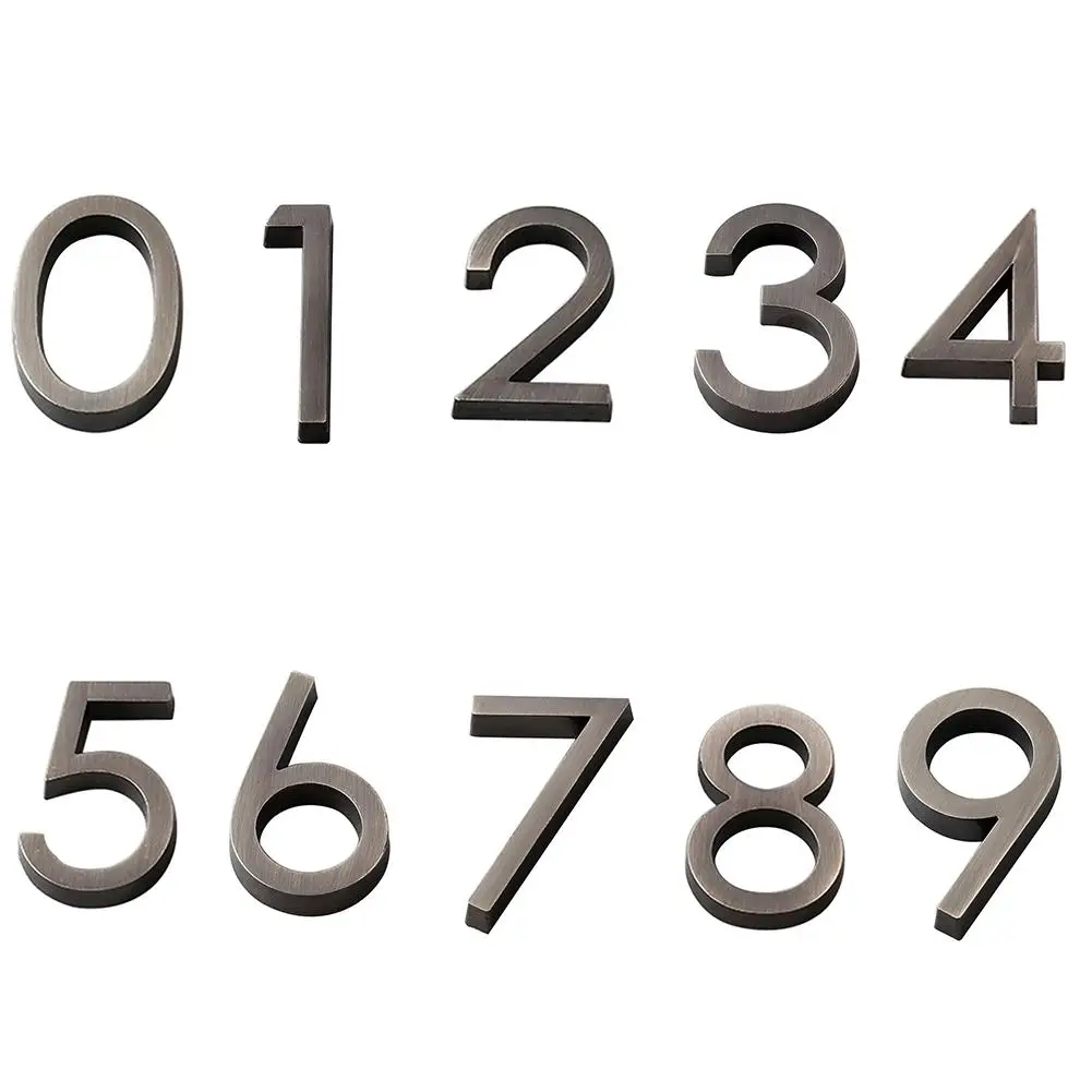 1pc Numeral Door Plaque House Drawer Sign Plating Gate Digits 0-9 Plastic Number Tag Hotel Home Sticker Address Door Label  2020