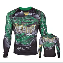 Футболка спортивная мужская ММА шорты сублимированный принт bjj боксерский Рашгард jiu jitsu gi Рашгард дышащий muay