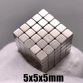 

20~1000pcs Powerful N35 Neodymium Magnets 5x5x5 4*4*4 3x3x3 10x10x10 Super Strong Cuboid Cube Magnets Diy Permanent NdFeB Magnet