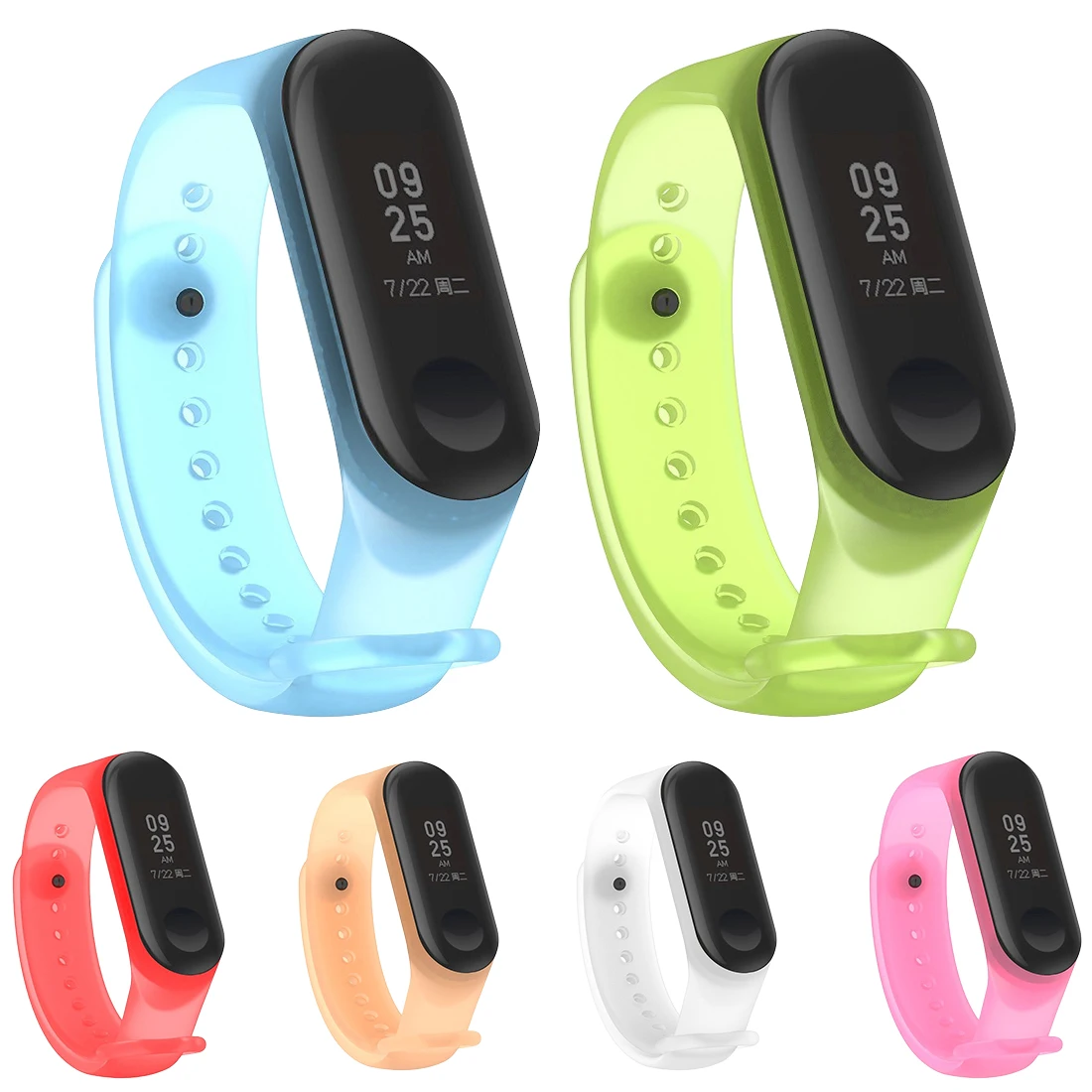 

For Mi Band 3 Fashion Colorful Silicone Wrist Strap for Xiaomi mi Band 3 Bracelet Wristband Miband 3 Smart Watch Accessories