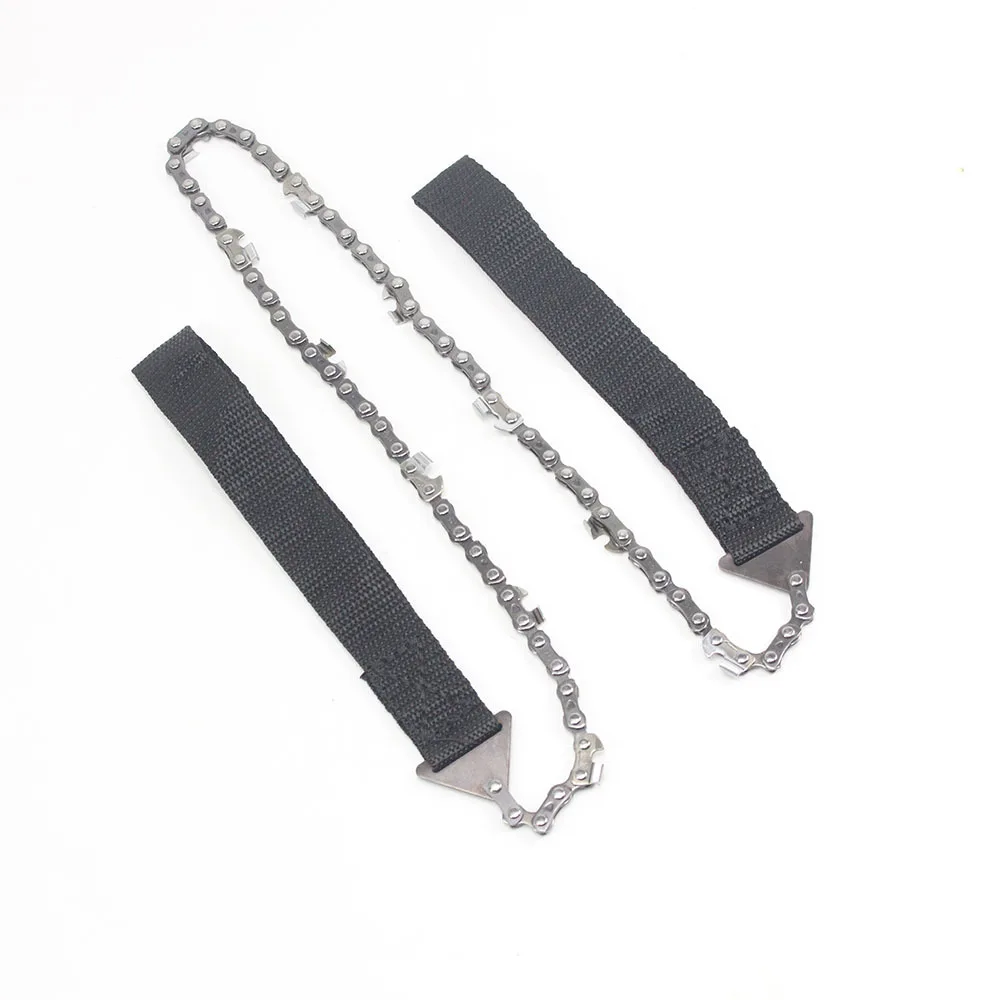 24 inch Field Survival Stainless Wire Saw Hand Chain Saw Cutter Outdoor Emergency Fretsaw Camping Hunting Wire Saw Survival Tool