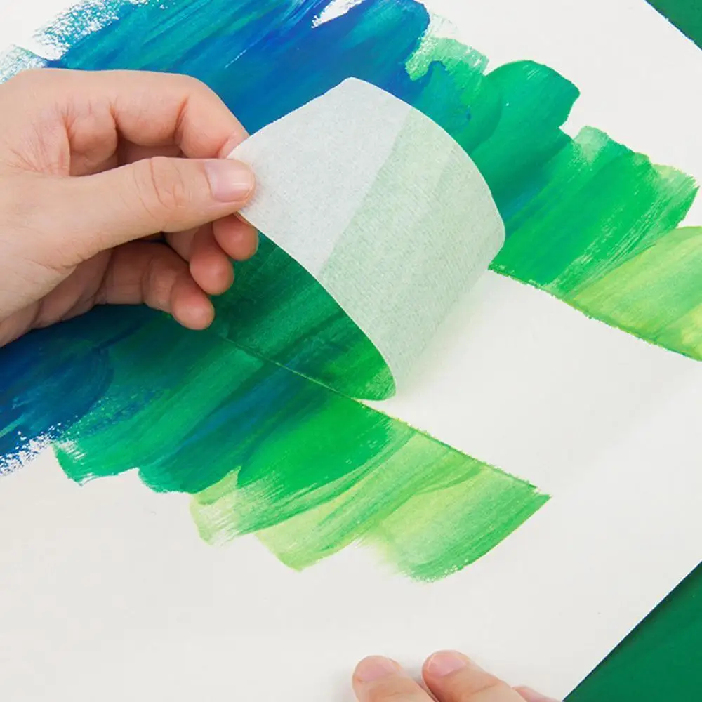 Watercolor Masking Adhesive Tape Painting Textured Paper Leave Glue Cover Tap Art White Tool Paper sketch Supplies K3Z4 masking tape adhesive tapes adhesive tape
