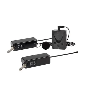 

UHF Wireless Bodypack Microphone Lavaliver Lapel Clip Mic With Wireless System For Electric Guitar Bass Musical Instrument