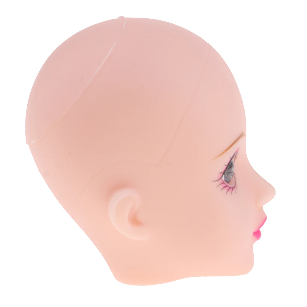 Beautiful Female Gray Eyes Makeup Head Parts for 1/6 BJD OB Doll DIY Making Accs