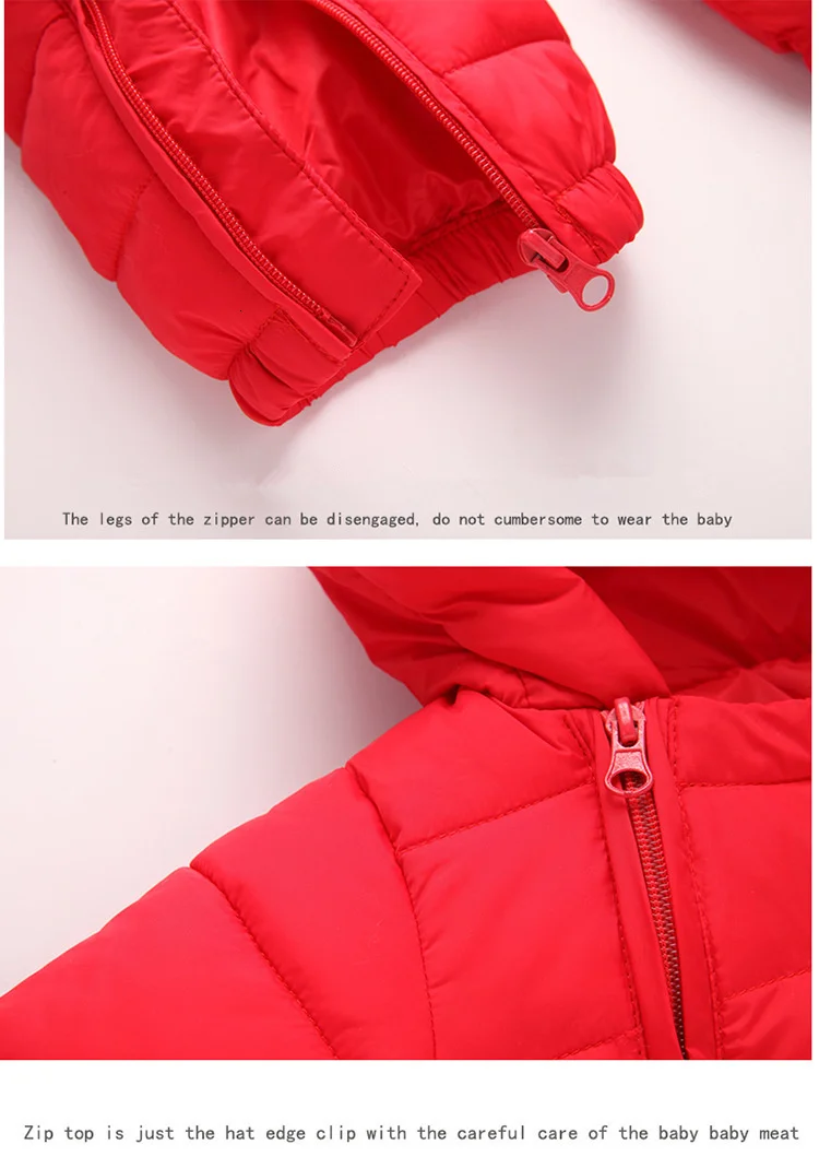 Snowsuit Baby clothes Snow wear Cotton Padded One Piece Warm Outerwear Overalls Romper Kids Winter Jumpsuit Newborn Parkas